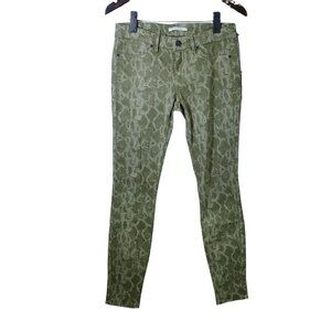 NEW‎ RICH & SKINNY Legacy Snakeskin Jeans Olive Green Women's Size 28